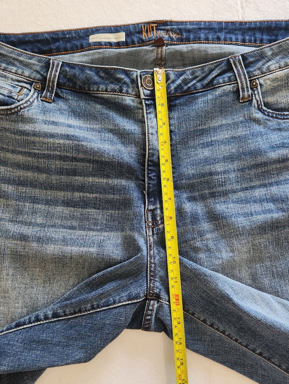 Kut From The Kloth Classic Ankle Jeans in Washed Blue Size 16w - Picture 10 of 13